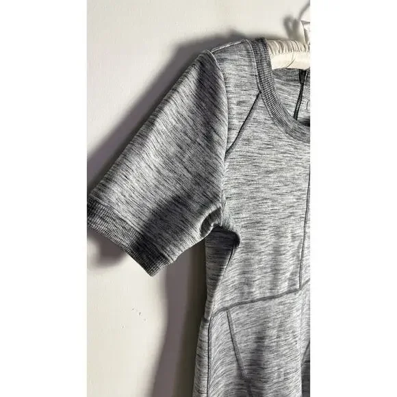 Athleta Womens Heathered Gray En Route Dress Fit And Flare Size Small - Picture 6 of 11